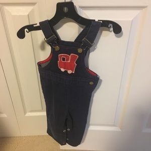 Vintage train overalls 18 month